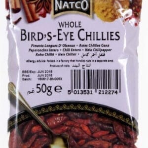 Natco Chilli Whole Birdseye 50G