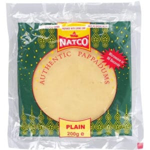 Natco Pappadoms Plain 200G