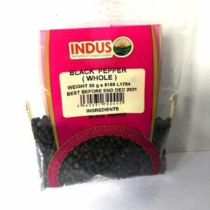 Indus Black Pepper Whole 50G