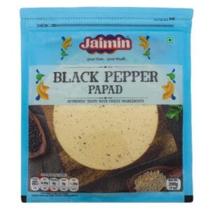 Jaimin Black Pepper Coin Papad-200G