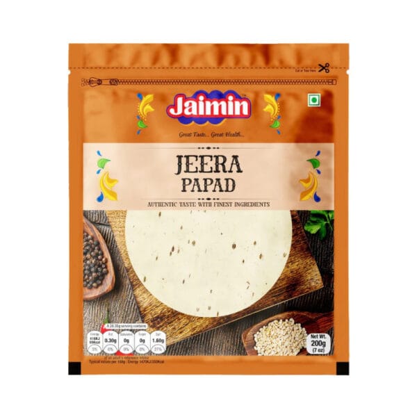 Jaimin Jeera Coin Papad-200G