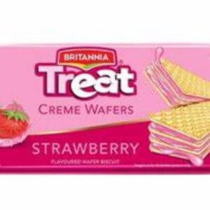 Britannia Treat Cream Wafer Strawberry 150Gm