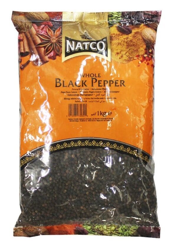 Natco Black Pepper Whole 1Kg