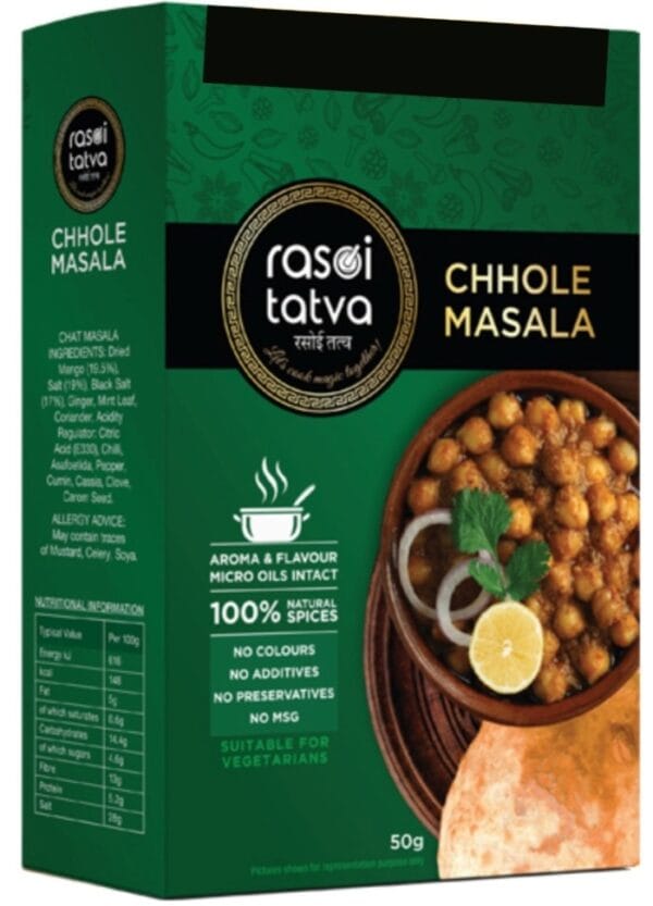 Rasoi Tatva Chole Masala 50G (Free Chat Masala 25G)