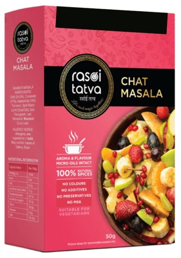 Rasoi Tatva Chat Masala 50G (Free Sambhar Masala 25G)