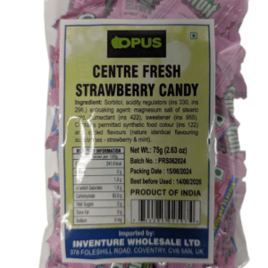 Opus Candy (Sp) Centre Fresh Strawberry 75Gm