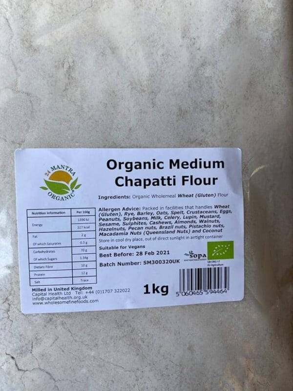 Mantra Organic Medium Chapatti Flour 1Kg