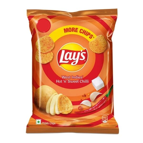 Lays West Indies Hot And Sweet Chilli 48Gm