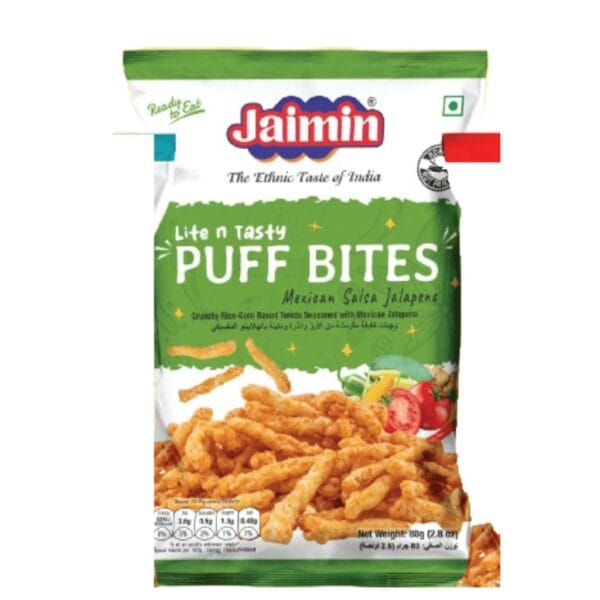 Jaimin Puff Bites Mexican Salsa Jalapeno 80G