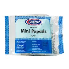 Top-Op Mini Papad Plain 200G