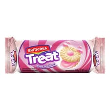 Britannia Treat Strawnerry Sandwich Biscuits 100gm