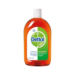 Dettol antiseptic liquid bottle with orange liquid and white cap on a white background. - Dettol Antiseptic 250ml