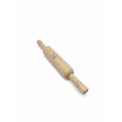 6b04ee71-b7e3-4a07-ba04-1d07a680ef3cjpg - Namaste Bazaar Wooden rolling pin with handles on both ends, on a white background. - Vego Punjabi Belan 2″ x14″