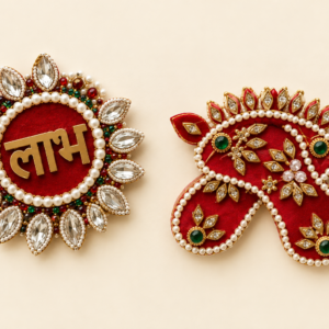 Red velvet Shubh-labh diamonond